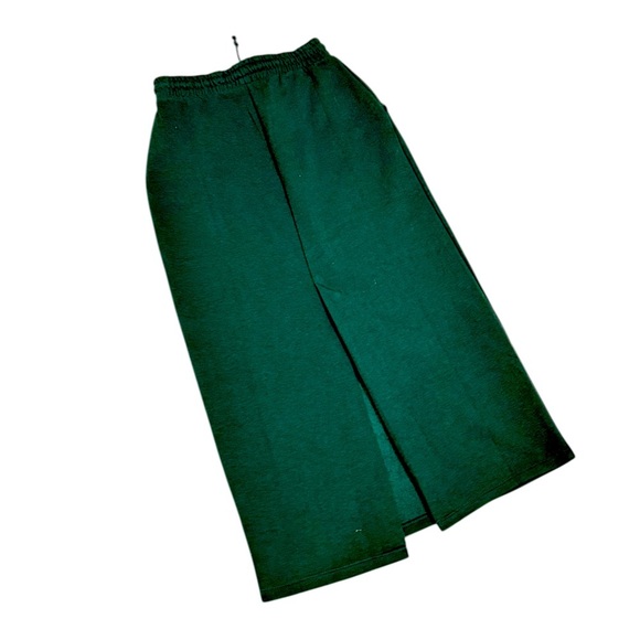 Nwot Zara dark Green Midi Pencil Skirt back slit casual elastic waist medium - Picture 6 of 14
